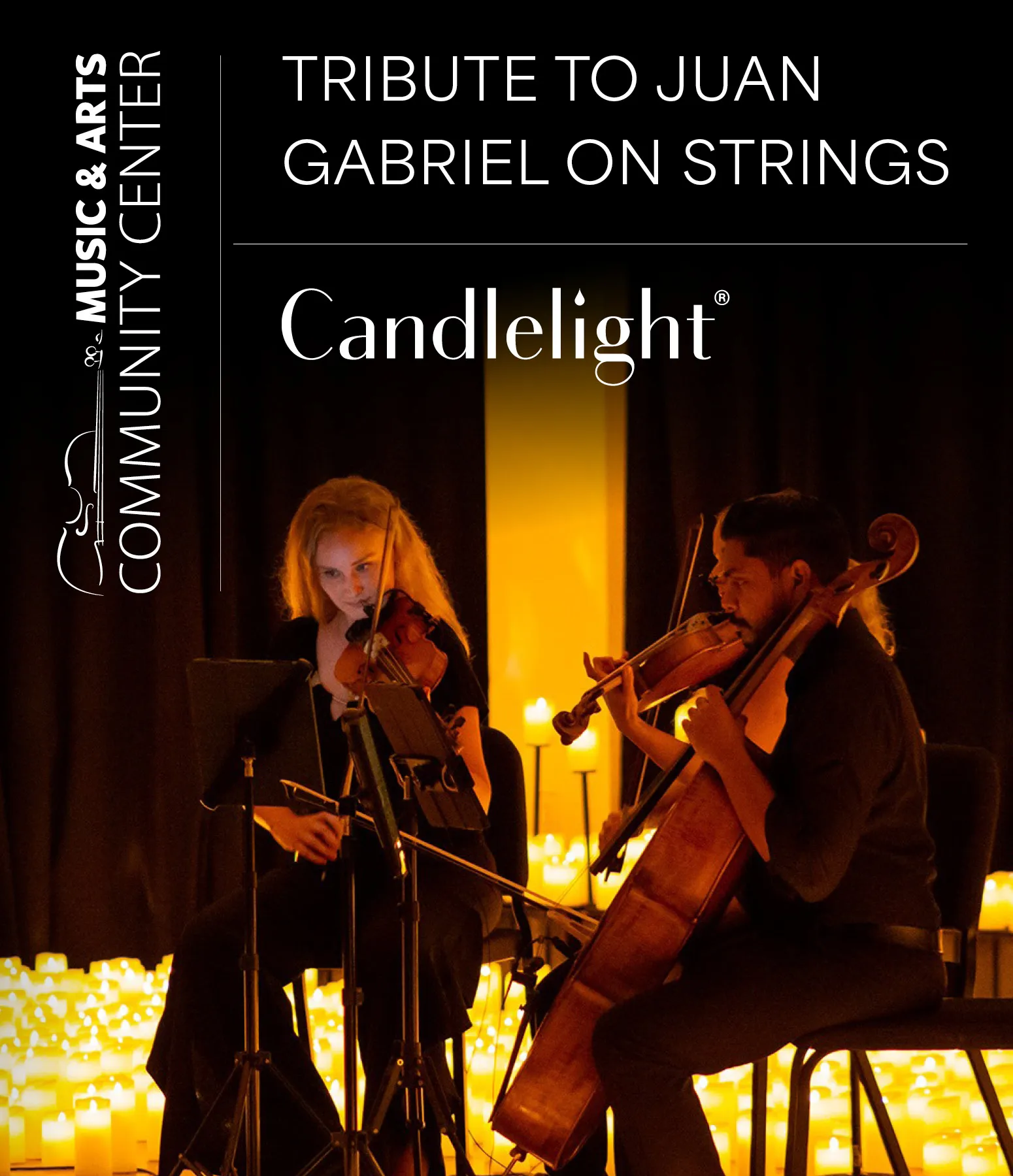 Candlelight Juan Gabriel 2026–2027 concert poster